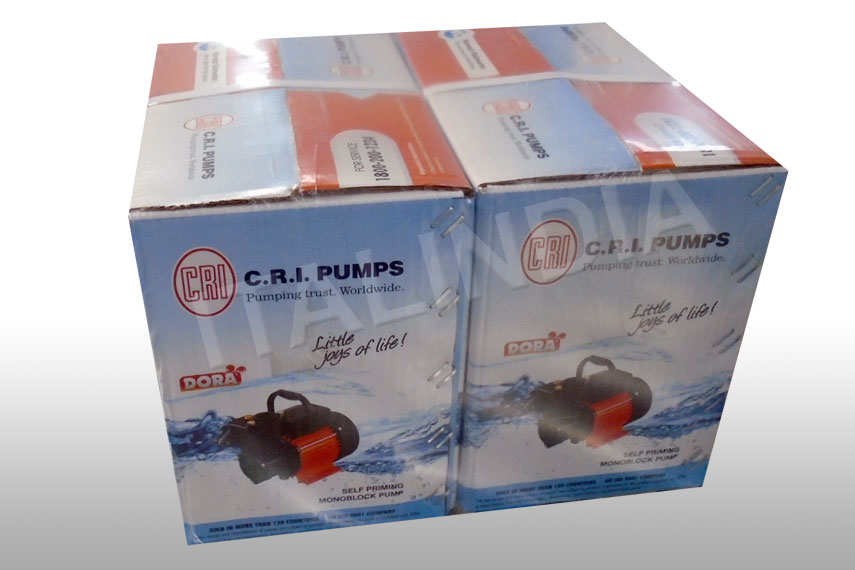 pumps in box shrink wrapped